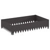 vidaXL Raseneinfassung 100 x 60 x 20 cm Stahl Schwarz