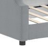 vidaXL Tagesbett Hellgrau 90x200 cm Stoff