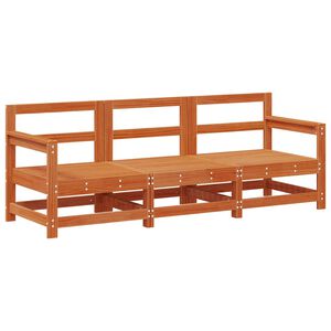 vidaXL Sectional Sofa Einheiten 3 St&uuml;ck Wachsbraun