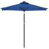 vidaXL Sonnenschirm mit Stahlmast Azurblau 225x225x212 cm