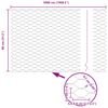 vidaXL Zaunpfosten Gr&uuml;n 50 x 0,8 m (36 mm Maschen) Stahl und PVC