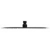 vidaXL Regenbrause Edelstahl 30 cm Rund Schwarz