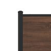 vidaXL Metallbett ohne Matratze Braun Eichen-Optik 100x200 cm