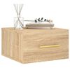 vidaXL Wand-Nachttische 2 Stk. Sonoma-Eiche 35x35x20 cm