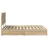 vidaXL Aufbewahrungsbett Sonoma-Eiche 160 x 200 cm Holzwerkstoff
