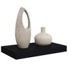 vidaXL Schwebendes Wandregal Schwarz 40x23x3,8 cm MDF