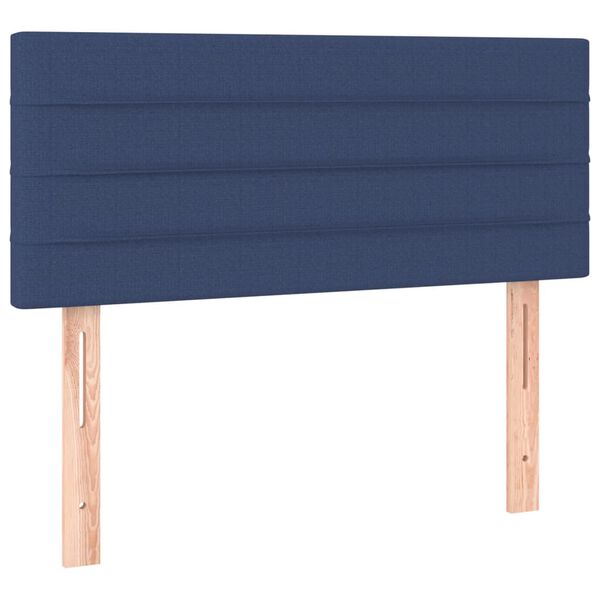 vidaXL Kopfteil Blau 90x5x78/88 cm Stoff