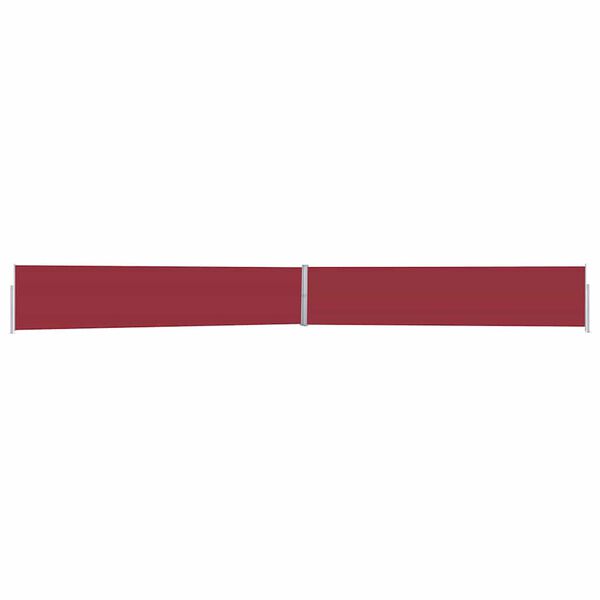 vidaXL Ausziehbare Seitenmarkise 170x1200 cm Rot
