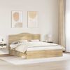 vidaXL Bettrahmen Sonoma 180 x 200 cm Massives Kiefernholz