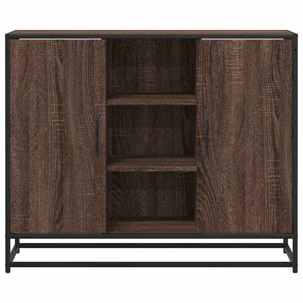 vidaXL Sideboard Braun Eichen-Optik 92x35x76 cm Holzwerkstoff