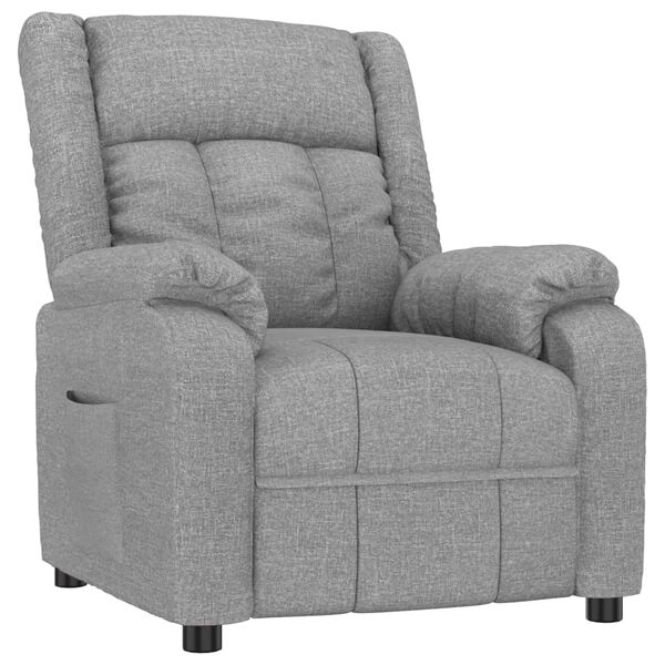 vidaXL Relaxsessel Hellgrau Stoff