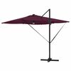 vidaXL Roma Parasol Rot 286 x 284 x 270 cm Aluminium und Polyester