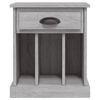 vidaXL Nachttisch Grau Sonoma 43x36x50 cm