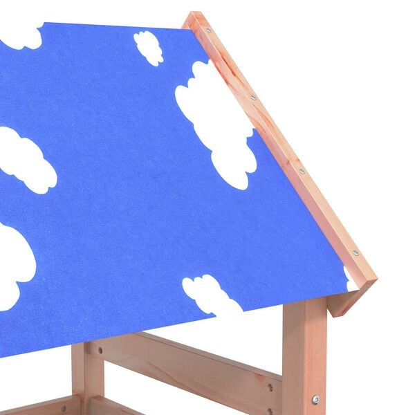 vidaXL Spielturm Braun 52,5 x 110,5 x 215 cm Massives Douglasienholz