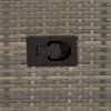 vidaXL Gartensessel Verstellbar mit Kissen Grau Poly Rattan