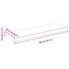 vidaXL Schweberegale 2 Stk. Hochglanz-Wei&szlig; 80x23,5x3,8 cm MDF