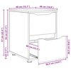 vidaXL Aufbewahrungsschrank Altholz 40 x 48 x 57 cm Holzwerkstoff