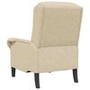 vidaXL Sessel Creme 76 x 94 x 102 cm Mikrofaser