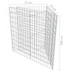 vidaXL Gabionen-Hochbeet Verzinkter Stahl 75&times;75&times;100 cm