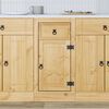 vidaXL Schrank SKI Honigbraun 40 x 46 x 81.5 cm Massives Kiefernholz