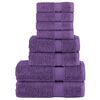 vidaXL 8 tlg. Premium-Handtuch-Set SOLUND Lila 600 g/m&sup2;