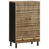 vidaXL Highboard 60x33,5x100 cm Raues Mangoholz