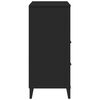 vidaXL B&uuml;cherschrank VIKEN Schwarz 80x40x90 cm Holzwerkstoff