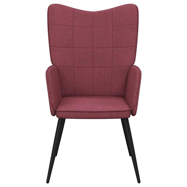 vidaXL Relaxsessel Weinrot Stoff