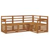 vidaXL Outdoor-Sofagarnitur 4 stk. Natur Polyester