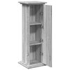 vidaXL Postament mit Stauraum Grau Sonoma 31x30x90 cm Holzwerkstoff