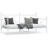 vidaXL Tagesbett ohne Matratze Wei&szlig; 100x190 cm Stahl