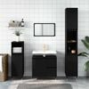 vidaXL Badschrank Schwarz 65x33x60 cm Holzwerkstoff
