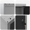 vidaXL Werkzeugschrank mit Regal Schwarz und Grau 50 x 20 x 55 cm