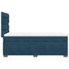 vidaXL Boxspringbett mit Matratze Blau 100x200 cm Samt