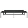 vidaXL Bettgestell Metall Schwarz 140x190 cm