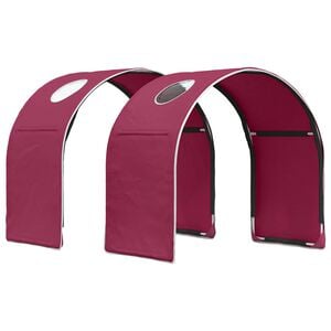vidaXL Bett-Tunnel f&uuml;r Kinder-Hochbetten 2 stk. Rot Polyester