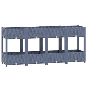 vidaXL Hochbeet 160x40x71 cm Polypropylen