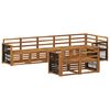 vidaXL Outdoor-Sofagarnitur 7 stk. Natur Massivholz Akazie