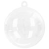 vidaXL Weihnachtskugel-Set 100 pcs Transparent &Oslash; 10 cm Kunststoff