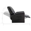 vidaXL Relaxsessel Schwarz Kunstleder