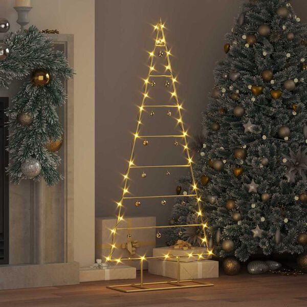 vidaXL Metall-Weihnachtsbaum für Dekorationen Schwarz 125 cm