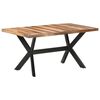 vidaXL Esstisch 160x80x75 cm Massivholz Honigfarben