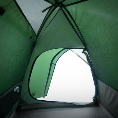 vidaXL Kuppel-Campingzelt 4 Personen Grün Wasserdicht