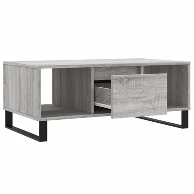 vidaXL Couchtisch Grau Sonoma 90x50x36,5 cm Holzwerkstoff