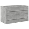vidaXL 2-tlg. Badm&ouml;bel-Set Betongrau Holzwerkstoff