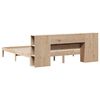 vidaXL Massivholzbett mit Regal ohne Matratze 200x200 cm Kiefer