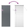 vidaXL Fensterjalousie mit Vorh&auml;ngen Dunkelgrau Aluminium