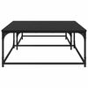 vidaXL Couchtisch 2 pcs Schwarz Eichen-Optik Holzwerkstoff