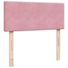 vidaXL Boxspringbett mit Matratze Rosa 120x190 cm Samt