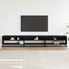 vidaXL TV-Schrank Schwarz 270x40x46 cm Holzwerkstoff